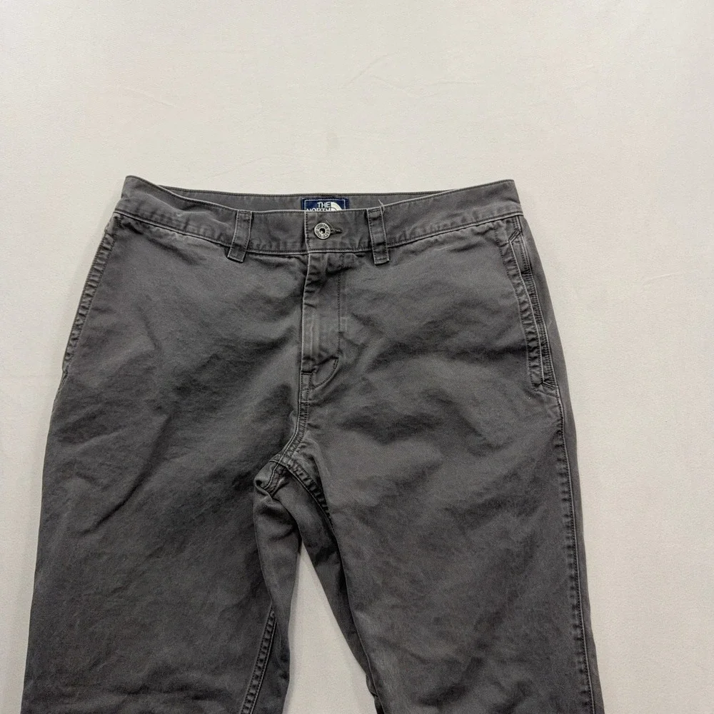 The North Face Pants Chino Straight Leg Cotton Casual Gray Mens 34 Regular